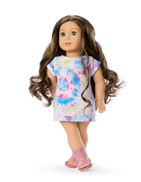 American Girl Truly Me 18-inch Doll #126 with Blue Eyes, Wavy Brown Hair, Light Skin w/Warm Olive Undertones, for Ages 6+