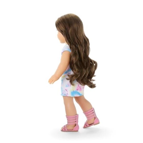 American Girl Truly Me 18-inch Doll #126 with Blue Eyes, Wavy Brown Hair, Light Skin w/Warm Olive Undertones, for Ages 6+