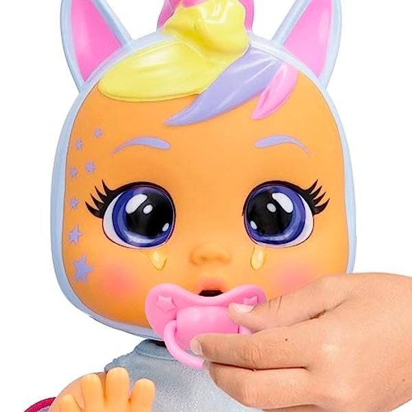 Cry Babies Crawling Jenna - Crawling Baby Doll with 35 Realistic Baby Sounds, Girls & Kids Age 18M and Up, Multi