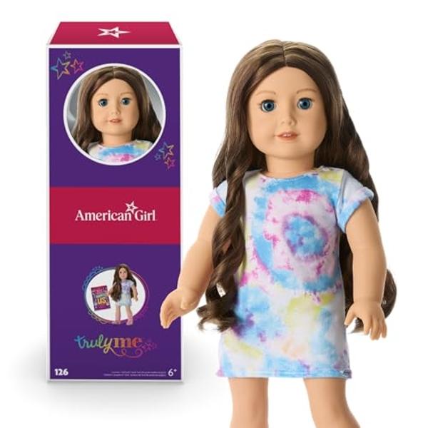 American Girl Truly Me 18-inch Doll #126 with Blue Eyes, Wavy Brown Hair, Light Skin w/Warm Olive Undertones, for Ages 6+