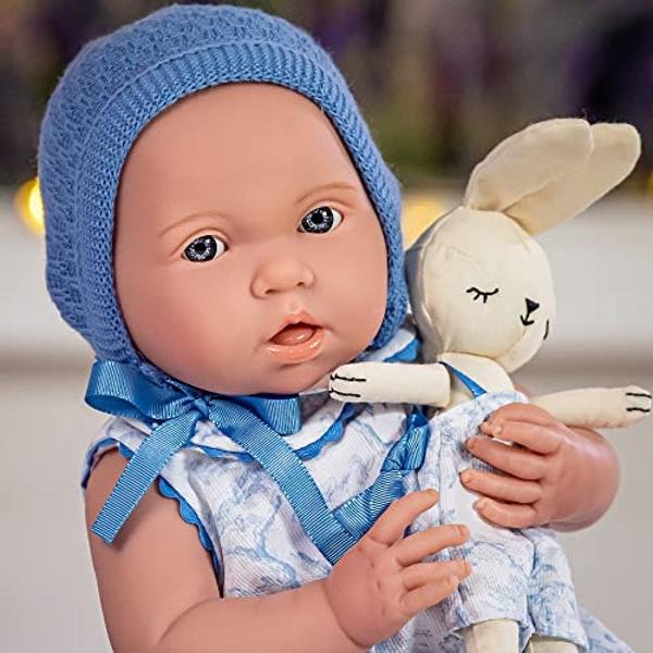 JC Toys - La Newborn Royal Collection | Anatomically Correct Real Boy Baby Doll | 15" All-Vinyl Baby Doll | Designed by Berenguer Made in Spain | Ages 2+ | Blue Gift Set