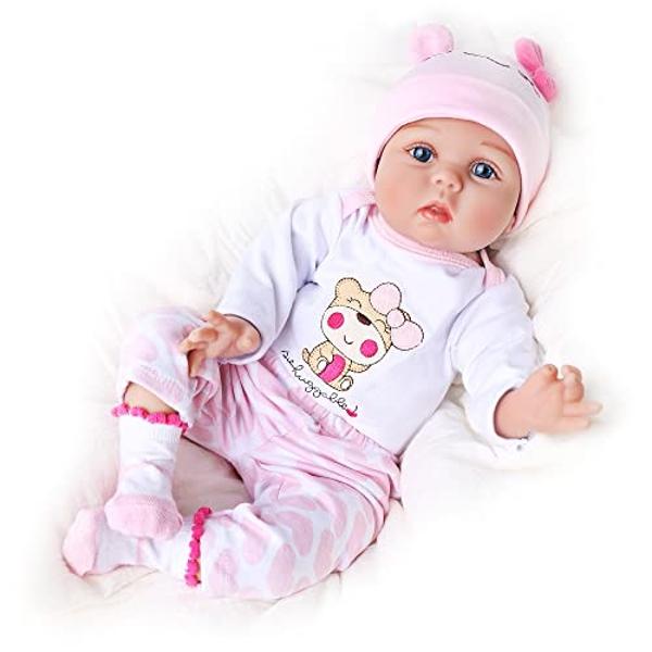 CHAREX Reborn Baby Dolls Girl - 16 Inches Realistic Soft Vinyl Newborn Baby Doll That Look Real, Best Toy for Kids Ages 3+