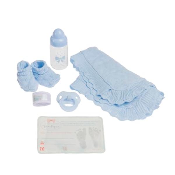 Anatomically Correct Real Boy Baby Doll | 15" All-Vinyl Baby Doll | JC Toys - La Newborn | Made in Spain | Comes With Blue Knit Outfit and Accessories | Designed by Berenguer | Age