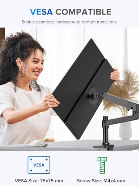 UPERFECT 22" 2K Portable Monitor w/VESA & 180°Adjustable Stand, 2560 * 1440 QHD FreeSync IPS HDR Large Gaming Display, USB-C HDMI Travel Second Monitor for Laptop Switch Phone