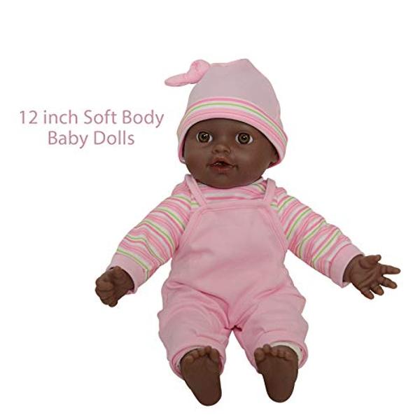 American Girl Truly Me 18-inch Doll #112 with Brown Eyes, Dark-Brown Hair, Deep Skin, Black T-shirt Dress, For Ages 6+