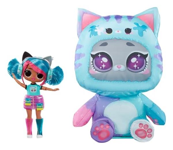 LOL Surprise Tweens Costume Surprise Emma Emo Fashion Doll with Inflatable Teal Kitty Pet Costume and Multiple Surprises Including Fabulous Fashions & Accessories – Great Gift for 