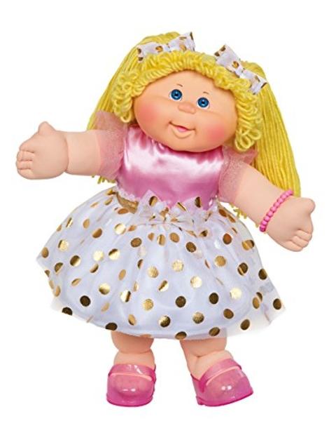 Cabbage Patch Kids Classic Doll with Real Yarn Hair, 16" - Original Vintage Retro Style Adoptable Baby Doll - Officially Licensed - Gift for Girls - Blonde/Blue Eyes
