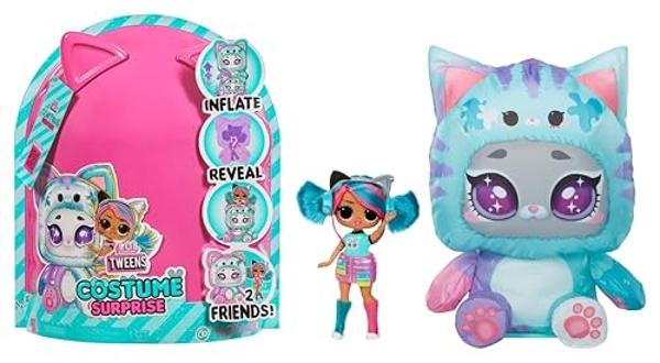 LOL Surprise Tweens Costume Surprise Emma Emo Fashion Doll with Inflatable Teal Kitty Pet Costume and Multiple Surprises Including Fabulous Fashions & Accessories – Great Gift for 