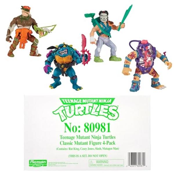 Teenage Mutant Ninja Turtles Classic Mutant 4-Pack Bundle by Playmates Toys