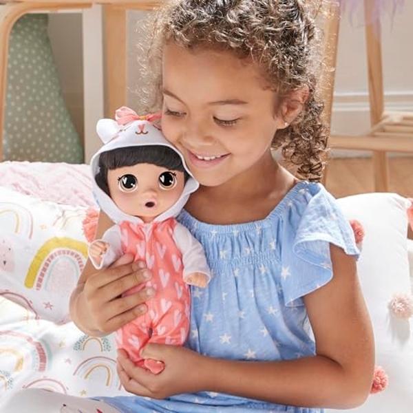 Baby Alive Super BFF Katie Kat Black Hair Dress Up Baby Doll Playset, 11 Inches, Toys for 3 Year Old Girls & Boys & Up (Amazon Exclusive)