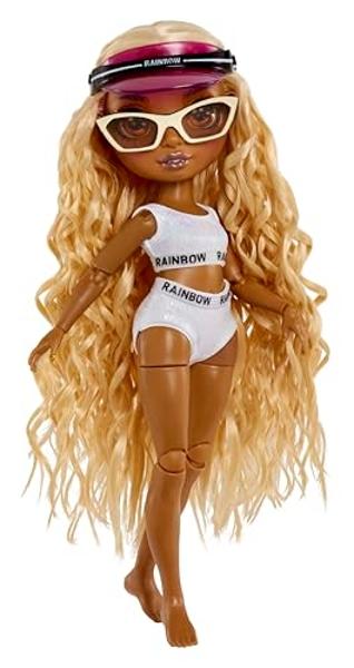 Rainbow High Pacific Coast Harper Dune- Sand (Light Yellow) Fashion Doll with Outfit, Pool Accessories Playset, Interchangeable Legs, Toys for Kids, Great Gift for Ages 6-12+ Years