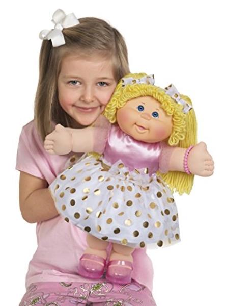 Cabbage Patch Kids Classic Doll with Real Yarn Hair, 16" - Original Vintage Retro Style Adoptable Baby Doll - Officially Licensed - Gift for Girls - Blonde/Blue Eyes