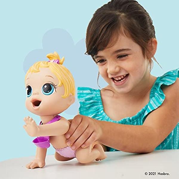 Baby Alive Lil Snacks Doll, Eats and Poops, 8-Inch Blonde-Haired Snack-Themed Doll for Kids 3 and Up