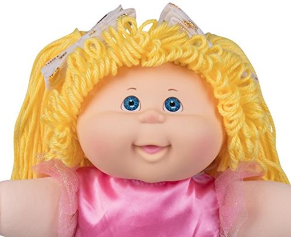 Cabbage Patch Kids Classic Doll with Real Yarn Hair, 16" - Original Vintage Retro Style Adoptable Baby Doll - Officially Licensed - Gift for Girls - Blonde/Blue Eyes