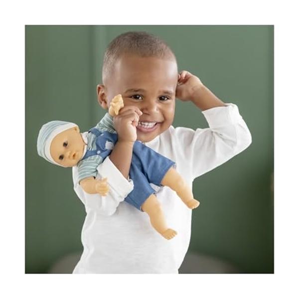 Corolle Bébé Calin Mael Boy Baby Doll - 12" Soft Body Doll with Blue Outfit, Sleeping Eyes That Open and Close, Vanilla Scented, Mon Premier Poupon Collection for Ages 18 Months an