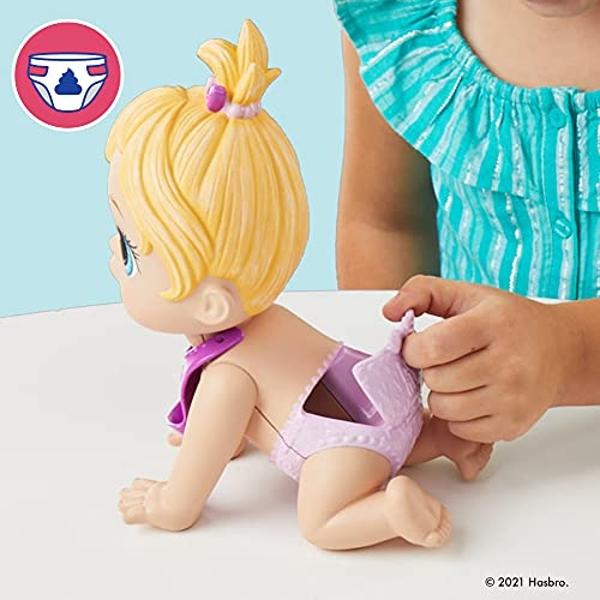 Baby Alive Lil Snacks Doll, Eats and Poops, 8-Inch Blonde-Haired Snack-Themed Doll for Kids 3 and Up