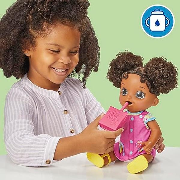 Baby Alive Time for School Baby Doll Set, 12 Inch, Back to School Toys for Girls & Boys, Black Hair, Preschool Gifts for Kids, Ages 3+ (Amazon Exclusive)