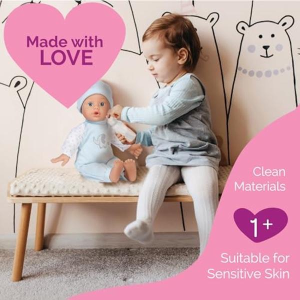 Adora Sweet Baby - 11” Soft & Cuddly Baby Doll, Realistic Features, Gentle Scent, Machine Washable, Lightweight & Easy to Hold | Adorable Playmate (Peanut)