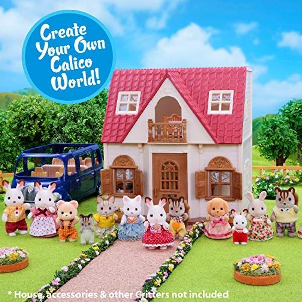 Calico Critters Pookie Panda Family, Dolls, Dollhouse Figures, Collectible Toys with 4 Figures Included