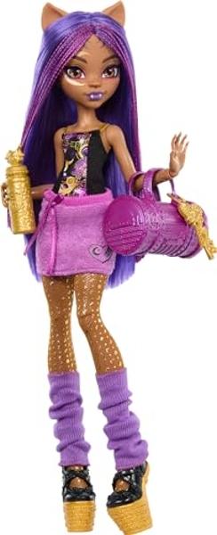 Monster High Skulltimate Secrets Clawdeen Wolf Doll with Wardrobe and 19 Fashion Surprise Accessories, Toy +4 Years (HXH85)