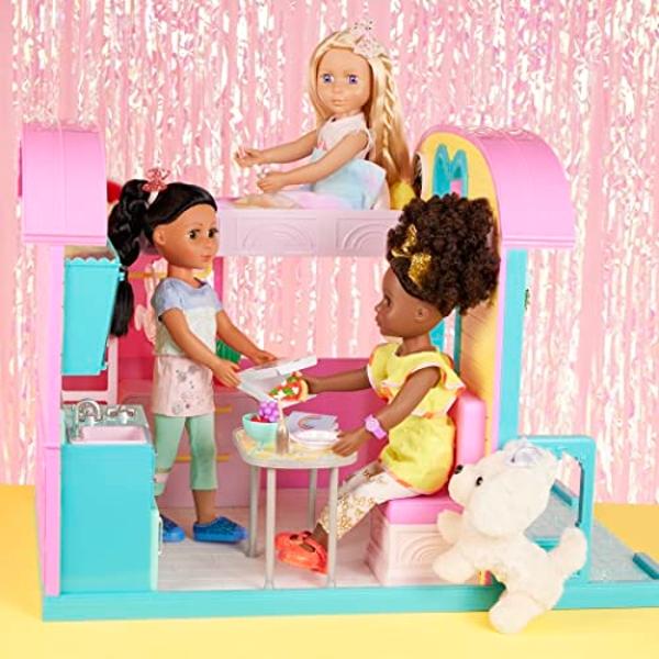 Glitter Girls Lacy 14 Inch Doll Wearing Pink Tunic, Striped Leggings, Hair Bow And Ballet Shoes - Dolls For 3+ Year Old Girls
