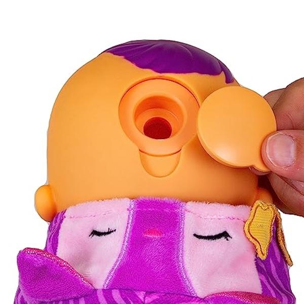 Cry Babies Tiny Cuddles Halloween Katie - 9" Baby Dolls, Cries Real Tears, Purple and Pink Cat Themed Pajamas