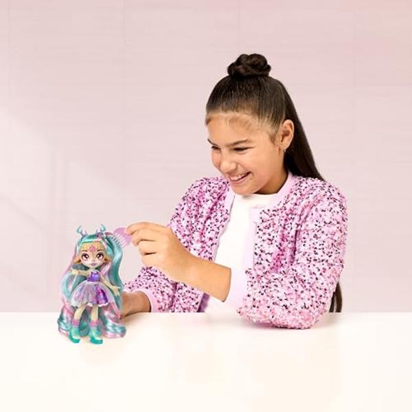Magic Mixies Pixlings Deluxe Pack, Deerlee The Deer, Shimmer Reveal, Create & Mix Potion That Magically Reveals 6.5" Pixling Doll Inside Potion Bottle - Exclusive Mini Mixies & 6 H