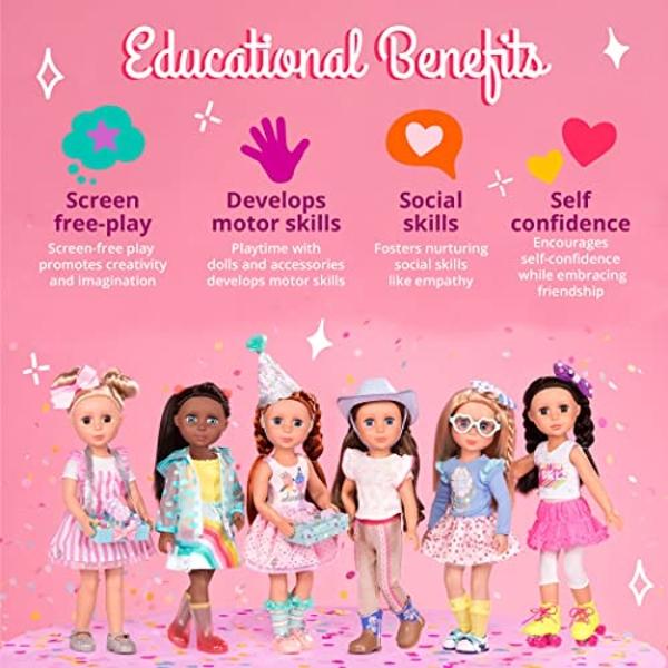 Magic Mixies Pixlings Deluxe Pack, Deerlee The Deer, Shimmer Reveal, Create & Mix Potion That Magically Reveals 6.5" Pixling Doll Inside Potion Bottle - Exclusive Mini Mixies & 6 H