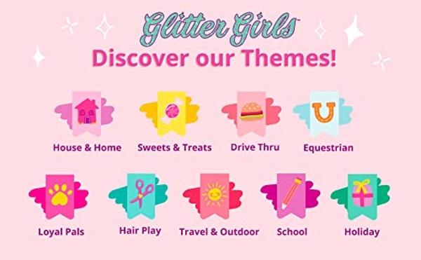 Battat Glitter Girls 14" Doll Kika - Brown Hair, Blue Eyes, Ice Cream Outfit & Accessories - Ages 3+, Pink