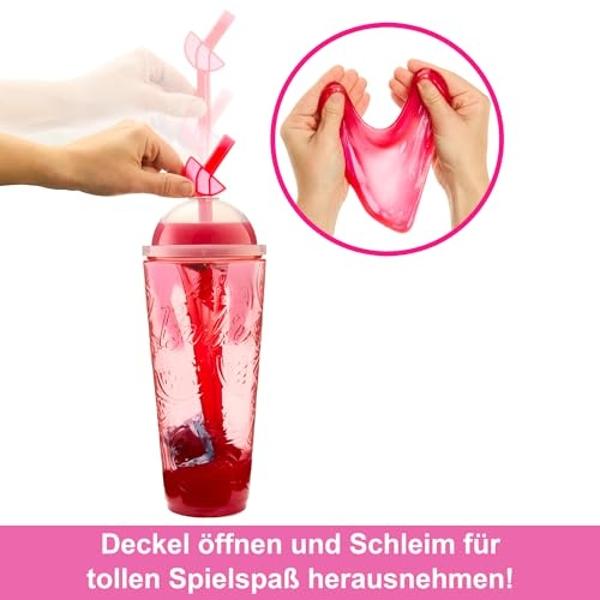 Barbie Pop Reveal Doll & Accessories, Watermelon Crush Scent with Red Hair, 8 Surprises Include Slime & Squishy Puppy
