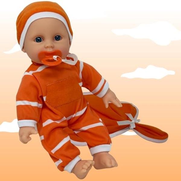 The New York Doll Collection 11 inch Soft Body Baby Doll in Gift Box - 11" Baby Doll Toy for Kids, Boys, Girls and Toddlers - Baby Doll Pacifier Accessory Included