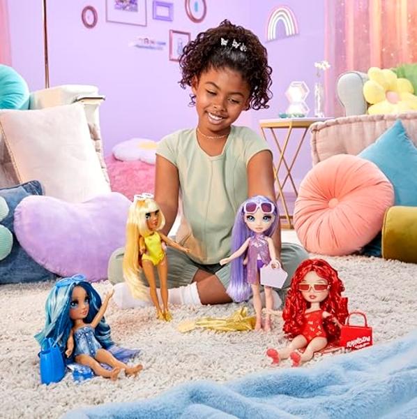 Barbie Pop Reveal Doll & Accessories, Grape Fizz Scent with Purple Hair, 8 Surprises Include Slime, Color Change & Puppy