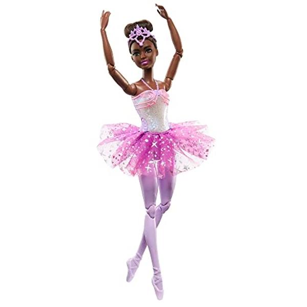 Barbie Made to Move Doll with 22 Flexible Joints & Curly Brunette Ponytail Wearing Athleisure-wear for Kids 3 to 7 Years Old