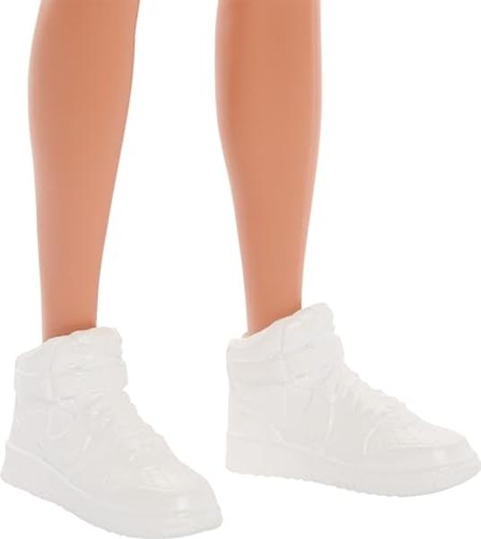 Barbie Fashionistas Ken Doll #227 with Look Inspired by The Totally Hair Look, Brunette with Short Beard & Slender Body Type, 65th Anniversary Collectible