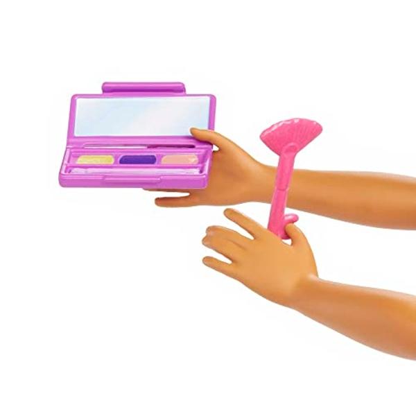Barbie Careers Fashion Doll & Accessories, Makeup Artist with Teal Hair & Art Pieces Including Palette & Brush