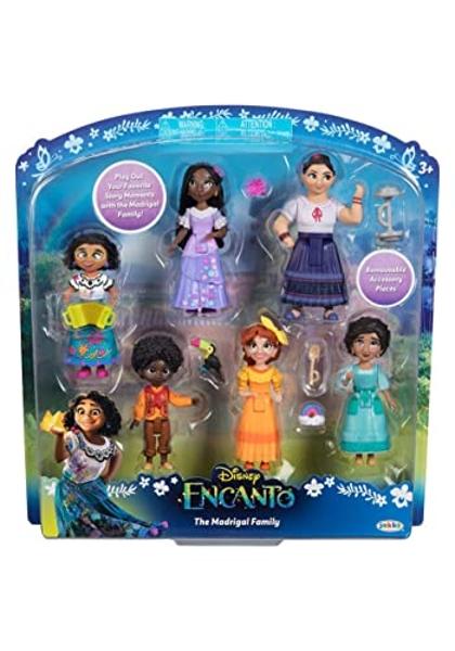 Disney Encanto Doll Figures, The Madrigal Family 6-Pack Set Each with an Accessory - Great to Play with The Casa Madrigal