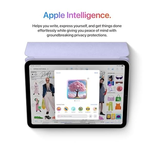 Apple iPad mini (A17 Pro): Apple Intelligence, 8.3-inch Liquid Retina Display, 128GB, Wi-Fi 6E, 12MP Front/12MP Back Camera, Touch ID, All-Day Battery Life — Purple