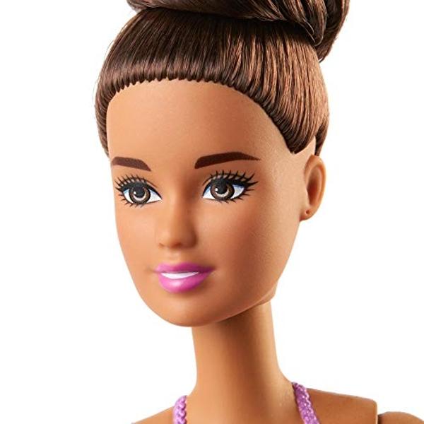 Barbie Ballerina Doll with Tutu and Sculpted Toe Shoes, Brunette