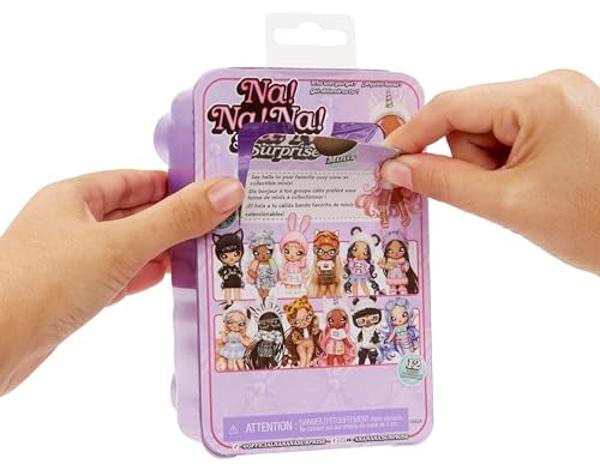 Na! Na! Na! Surprise Minis Series 3 Fashion Doll - Mystery Packaging with Confetti Surprise, Includes 4" Small Doll, Outfit, Shoes, Poseable, Great Toy Gift for Kids Girls Boys Age