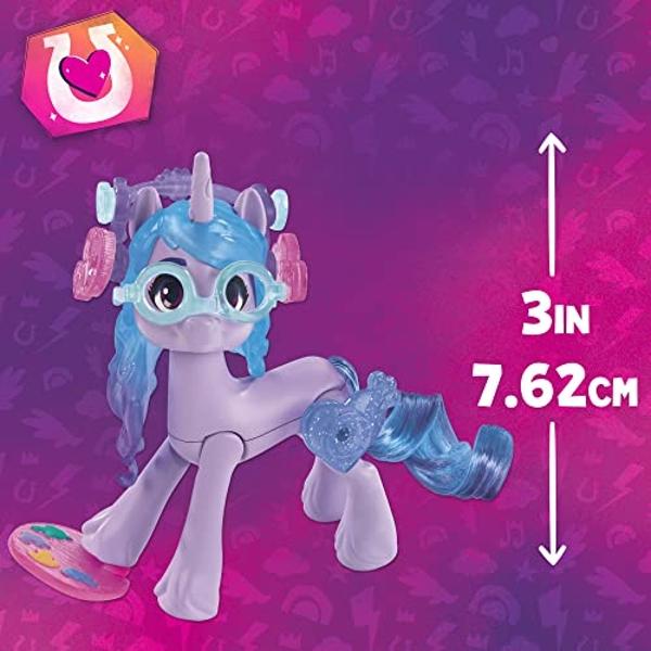 My Little Pony: Make Your Mark Toy Cutie Magic Izzy Moonbow - 3-Inch Hoof to Heart Pony with Surprise Accessories, Kids Ages 5 and Up