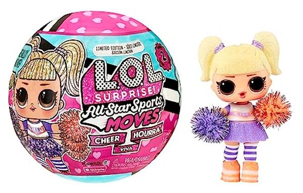 L.O.L. Surprise! All Star Sports Moves - Cheer- Surprise Doll, Theme, Cheerleading Dolls, Mix and Match Outfits, Shoes, Accessories, Limited Edition Collectible Doll Gift Girls Age
