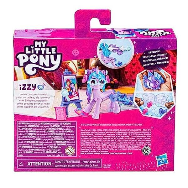 My Little Pony: Make Your Mark Toy Cutie Magic Izzy Moonbow - 3-Inch Hoof to Heart Pony with Surprise Accessories, Kids Ages 5 and Up
