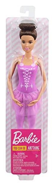 Barbie Ballerina Doll with Tutu and Sculpted Toe Shoes, Brunette