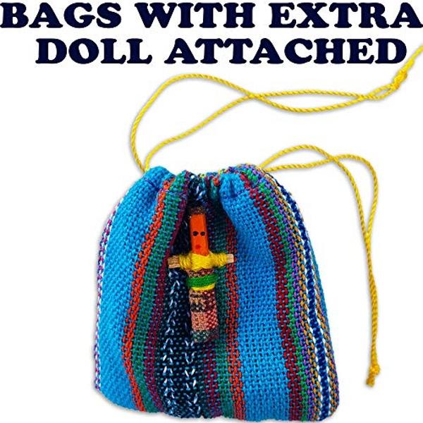 5ô2 3 Bags with Worry Dolls from Guatemala 6 Super Cute Little worry doll in Each Bag - Guatemala Dolls - Mayan - Trouble - Anxiety - Worry People