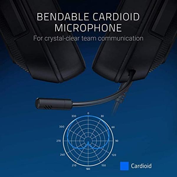 Razer Kraken X Ultralight Gaming Headset: 7.1 Surround Sound - Lightweight Aluminum Frame - Bendable Cardioid Microphone - for PC, PS4, PS5, Switch, Xbox One, Xbox Series X|S, Mobi