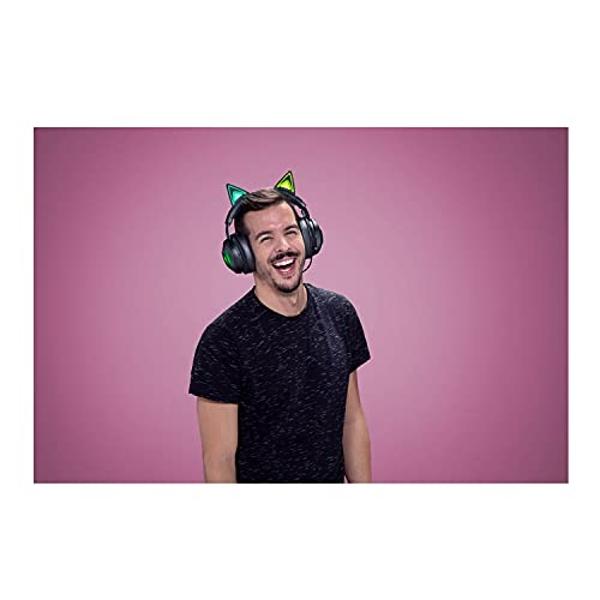 Razer Kraken Kitty RGB USB Gaming Headset: THX 7.1 Spatial Surround Sound - Chroma RGB Lighting - Retractable Active Noise Cancelling Mic - Lightweight Aluminum Frame - for PC - Cl