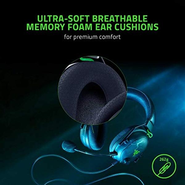 Razer BlackShark V2 Gaming Headset: THX 7.1 Spatial Surround Sound - 50mm Drivers - Detachable Mic - for PC, PS4, PS5, Switch, Xbox One, Xbox Series X|S - 3.5mm Audio Jack & USB DA