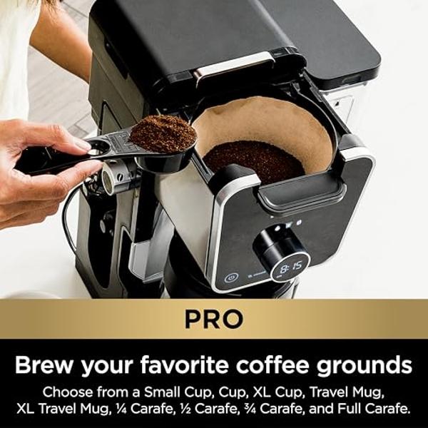 Ninja Drip Coffee Maker With K Cup Combo, DualBrew Pro Specialty Coffee System, Coffee Machine Compatible with K-Cup Pods, 12 Cup Single Serve Coffee Makers with Paper Filter, CFP3
