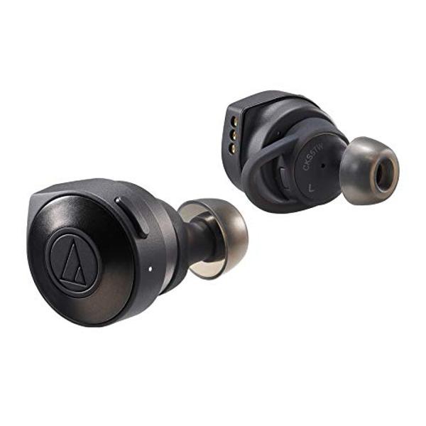 Audio-Technica ATH-CKS5TWBK Solid Bass Wireless in-Ear Headphones, Black