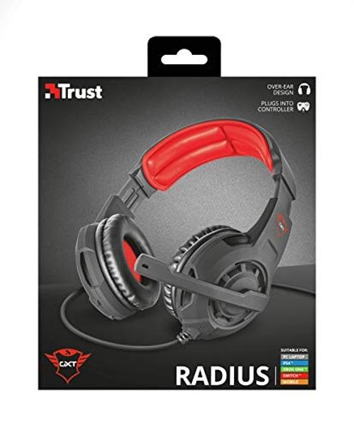 Trust Gaming GXT 310 Wired Stereo Headset - Over-the-head - Circumaural - Black - 36 Ohm - 20 Hz